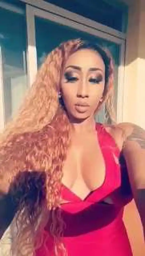 Victoria Kimani Flaunts Bos*ms In Sexy Red Gown[Photos]